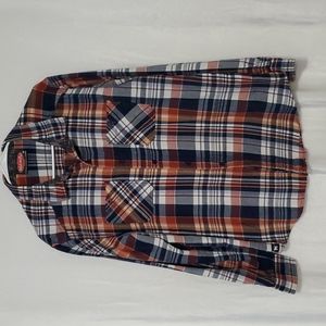 Mambo Plaid Button Down Shirt Size L